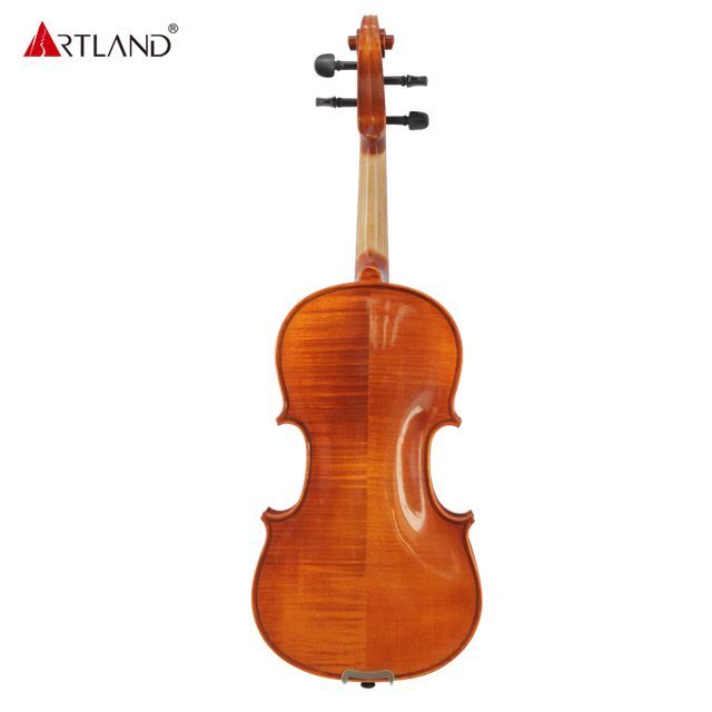 Handgefertigte Violinen mit antikem Spirituslack und natürlicher Flamme AV50S