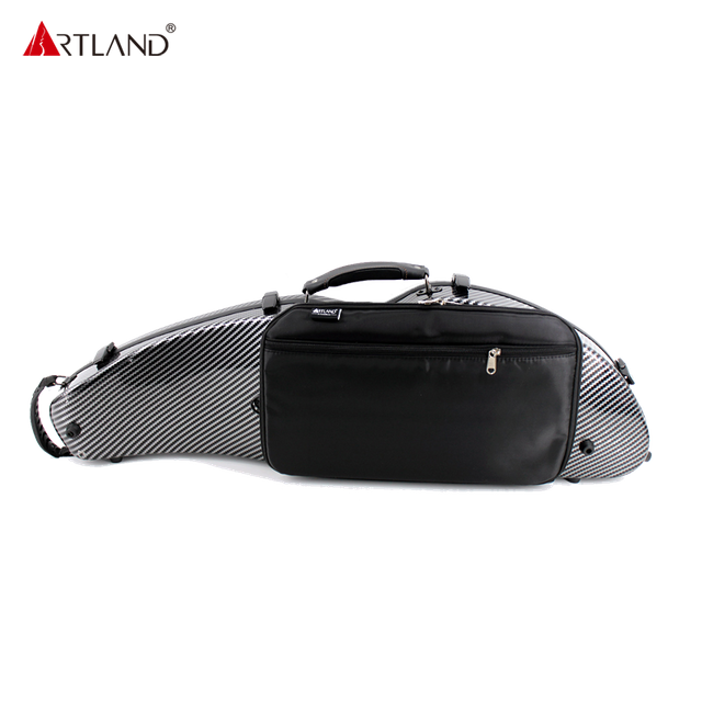 Mondförmiger Geigenkoffer aus Kohlefaserverbundwerkstoff mit Büchertasche SVC204P